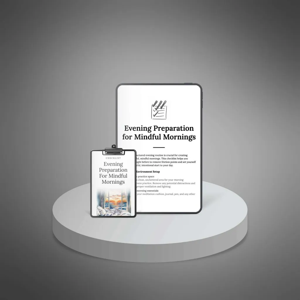 Evening Preparation for Mindful Mornings - Checklist-3.webp