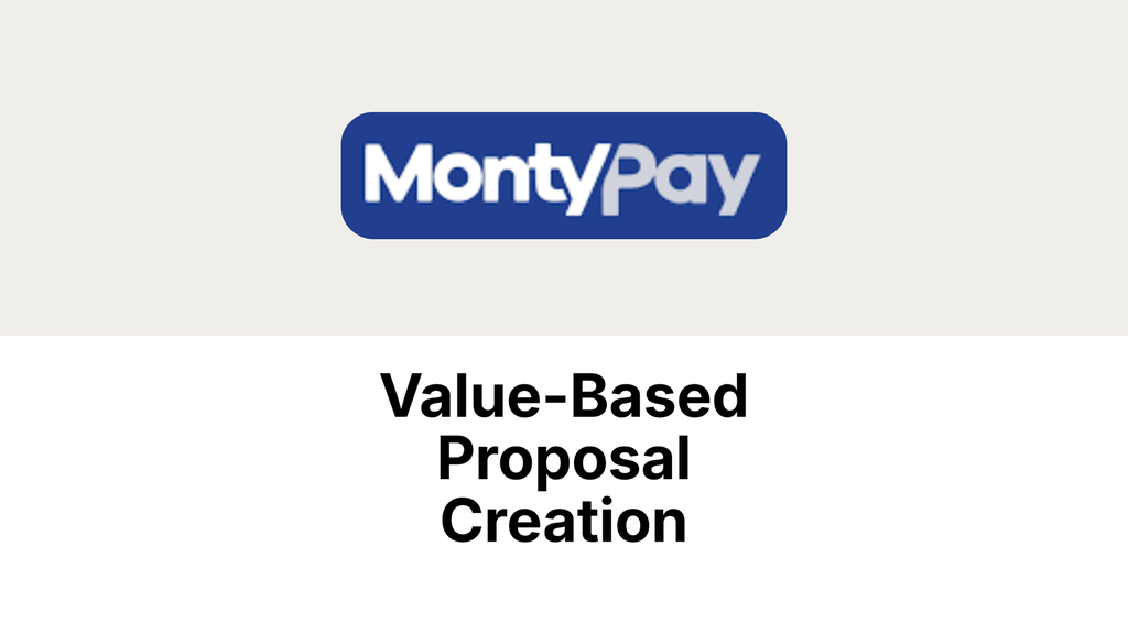 Monty Pay Value-Based Proposal Mastery Course